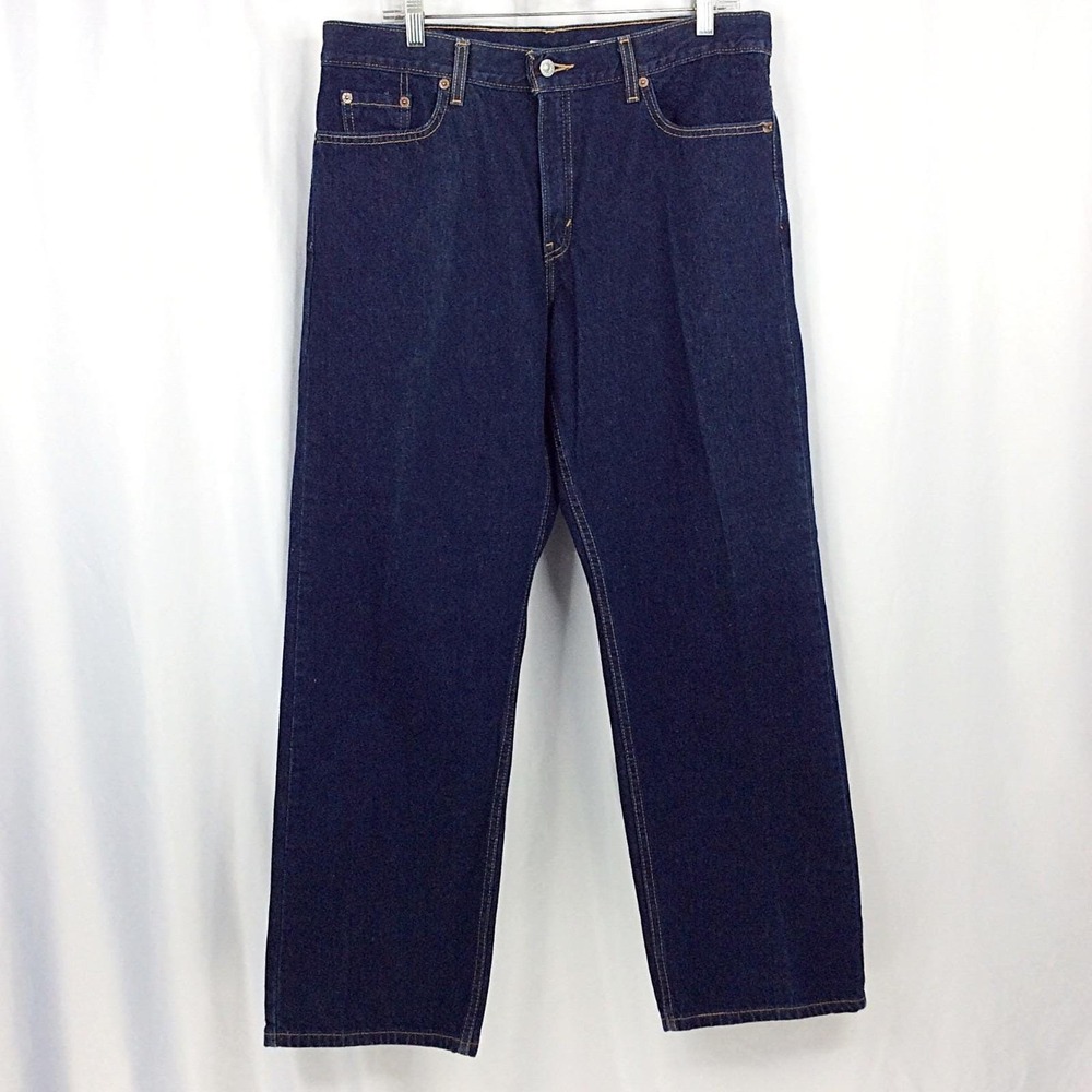 Vintage Levi's 577 Lower Rise Loose Fit Jeans Women's Size 14 M Dark Wash Denim